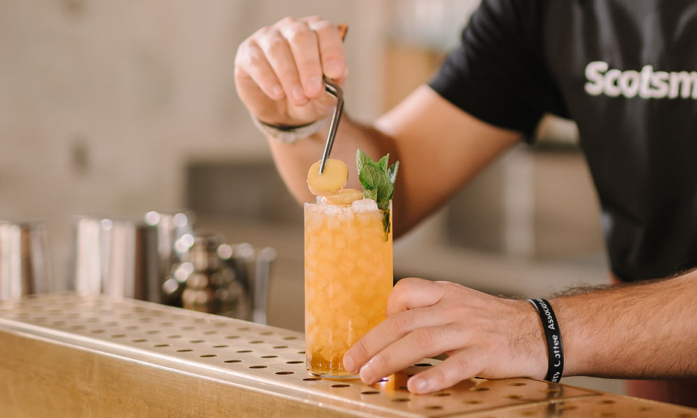 Best Rum Summer Cocktail Recipe with Scotsman Ice
